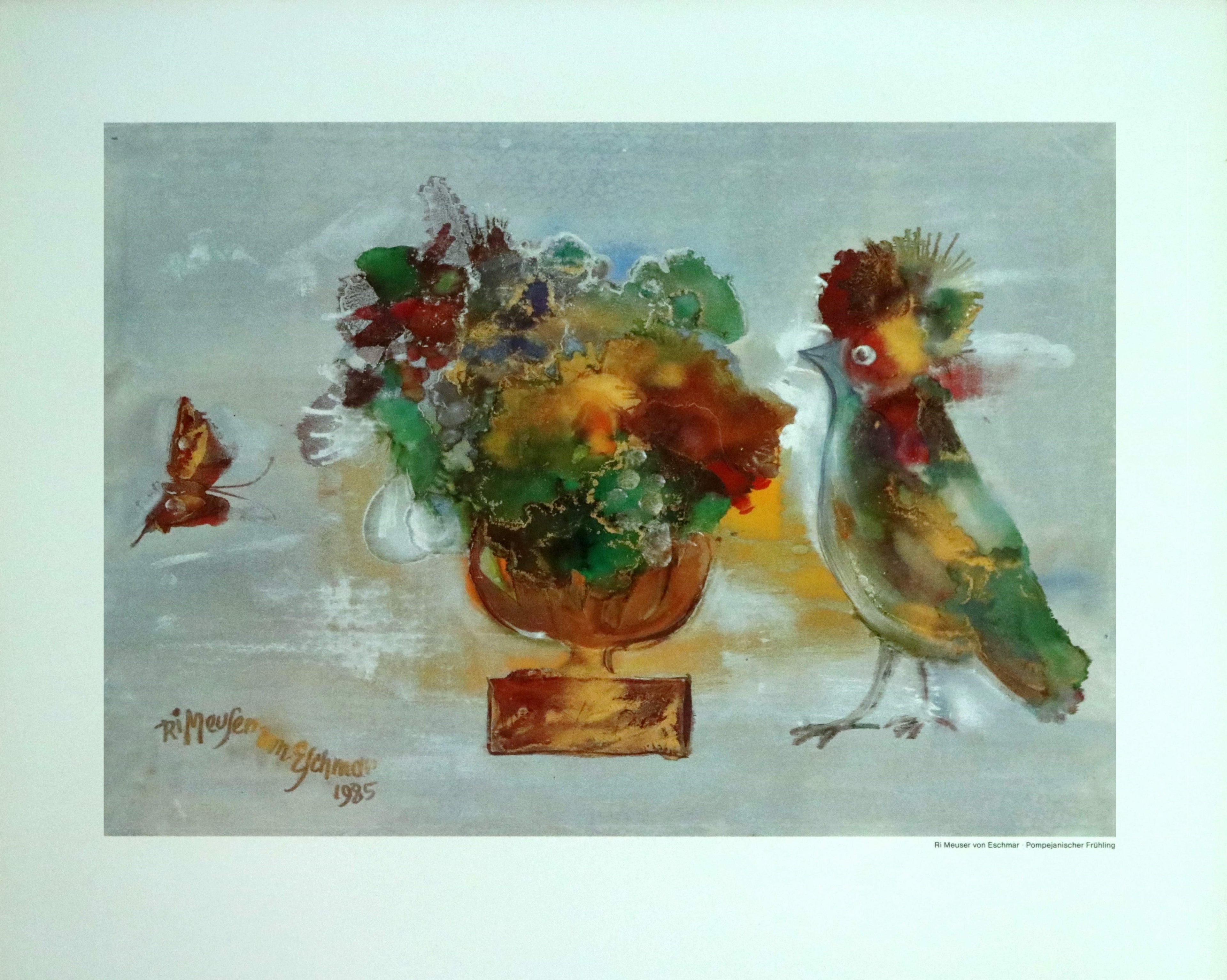 Perlmutt Kunstdruck: Pompejanischer Frühling